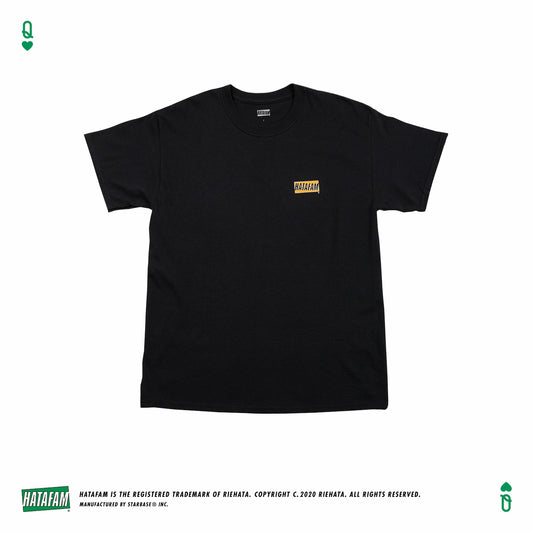 "HATAFAM Logo" T-shirt BLACK
