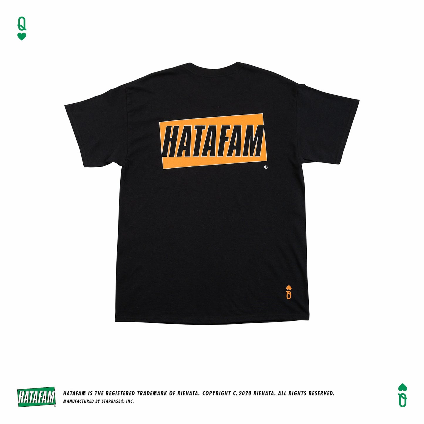 "HATAFAM Logo" T-shirt BLACK