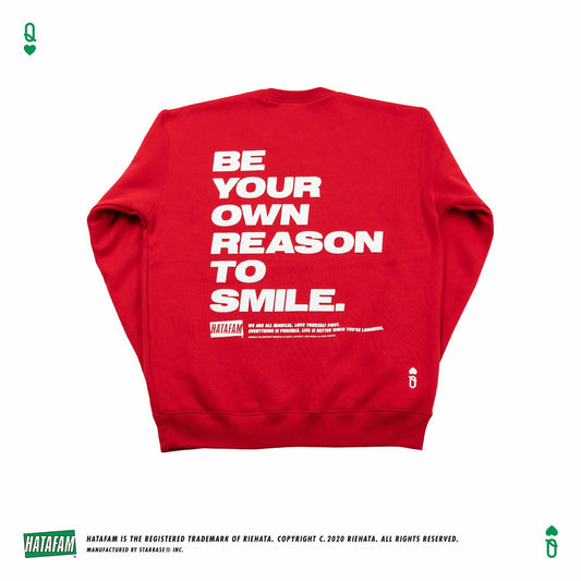 "HATAFAM Logo" Sweat Shirt RED