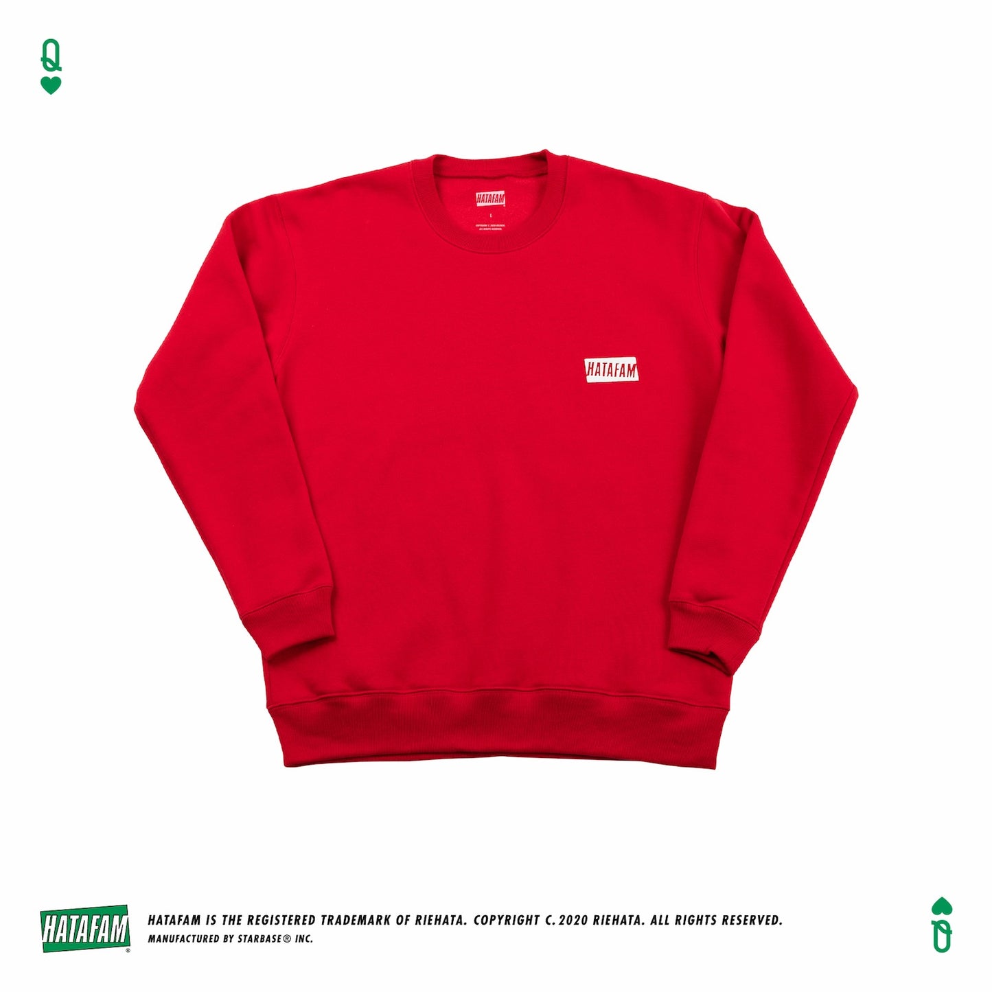 "HATAFAM Logo" Sweat Shirt RED