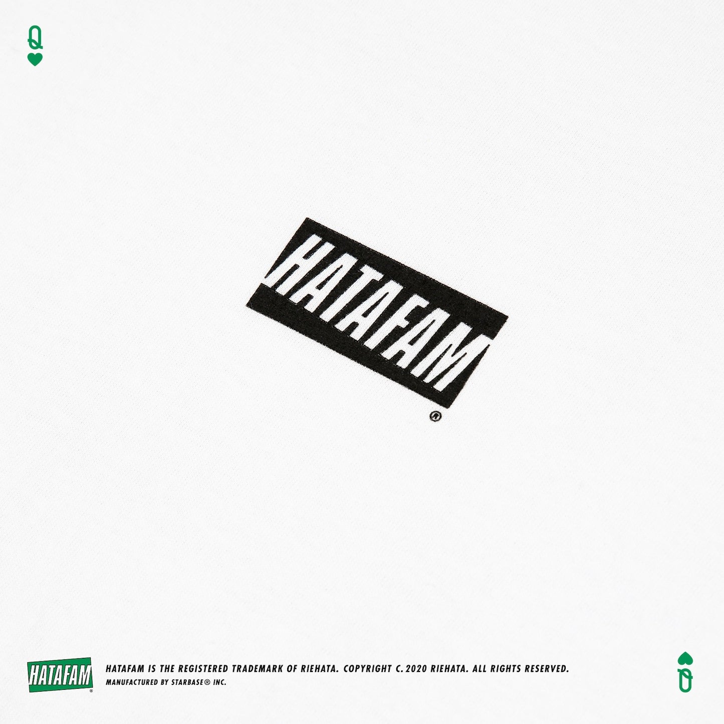 "HATAFAM Logo" T-shirt WHITE
