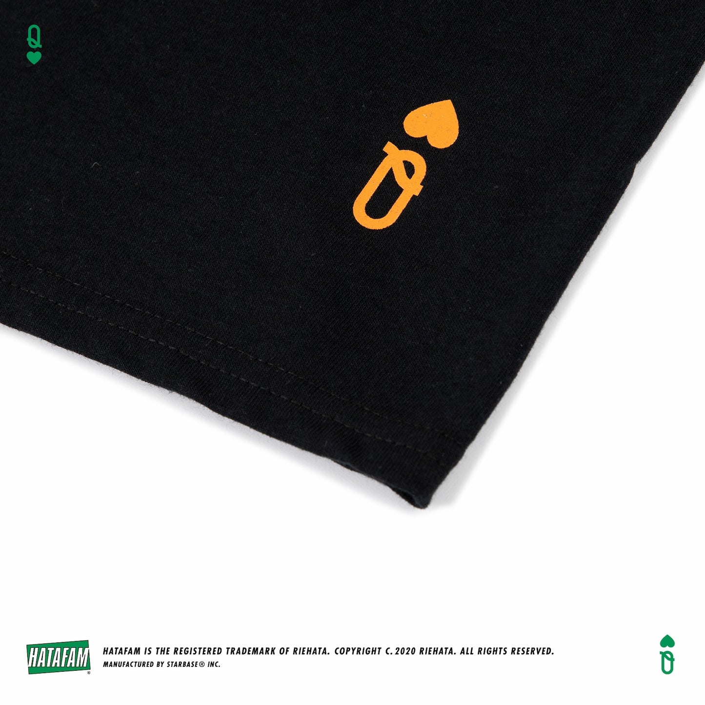 "HATAFAM Logo" T-shirt BLACK