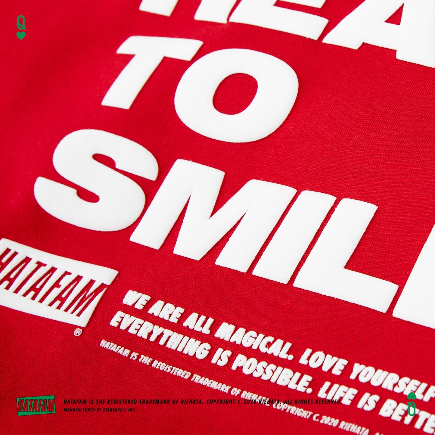 "HATAFAM Logo" Sweat Shirt RED