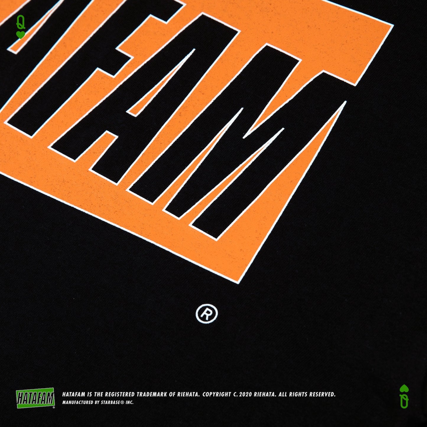 "HATAFAM Logo" T-shirt BLACK