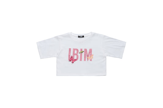 IBIM LOGO butterfly T-shirts (WHITE)