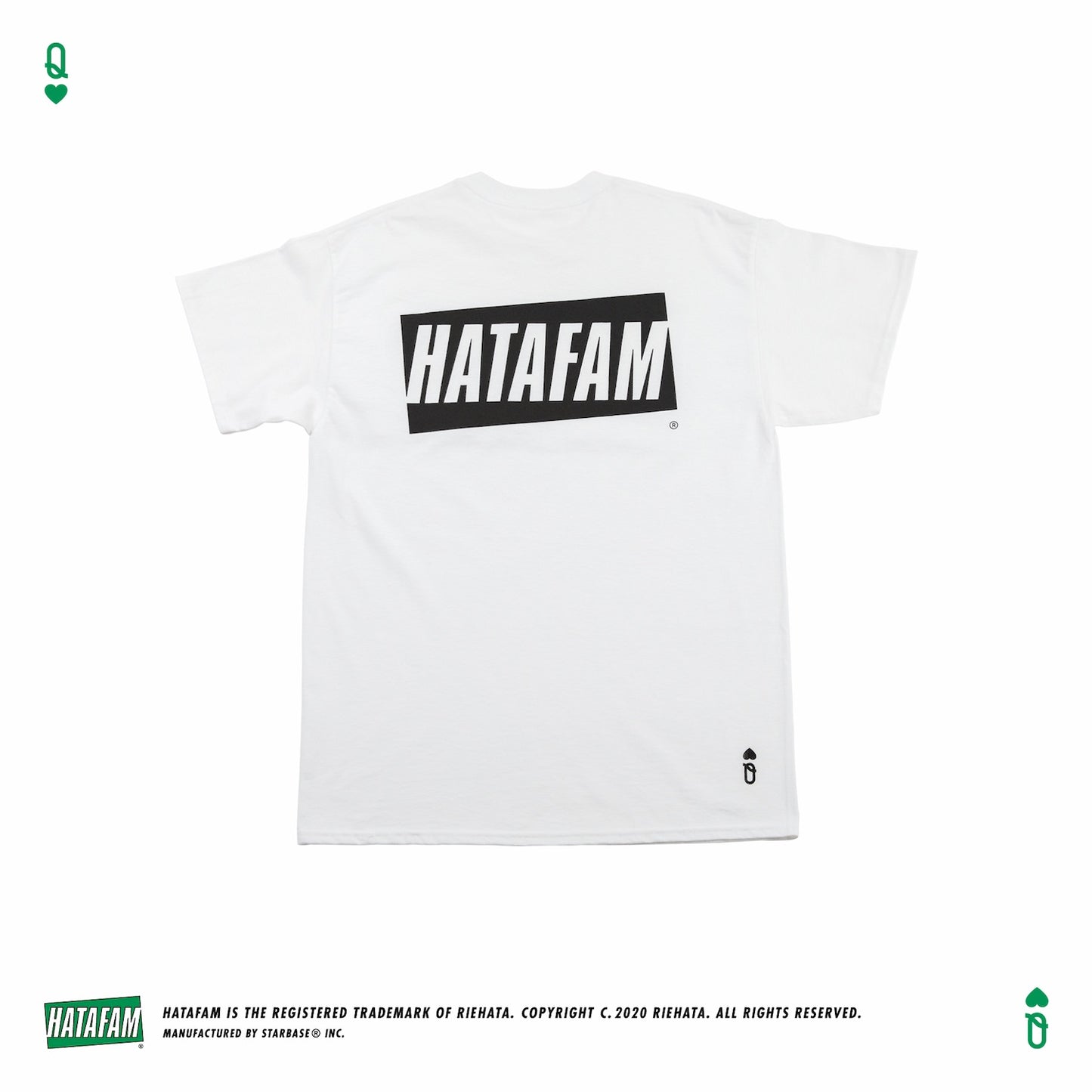 "HATAFAM Logo" T-shirt WHITE