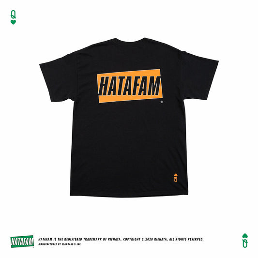 "HATAFAM Logo" T-shirt BLACK